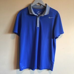 Nike Dri-Fit Polo Blue XL